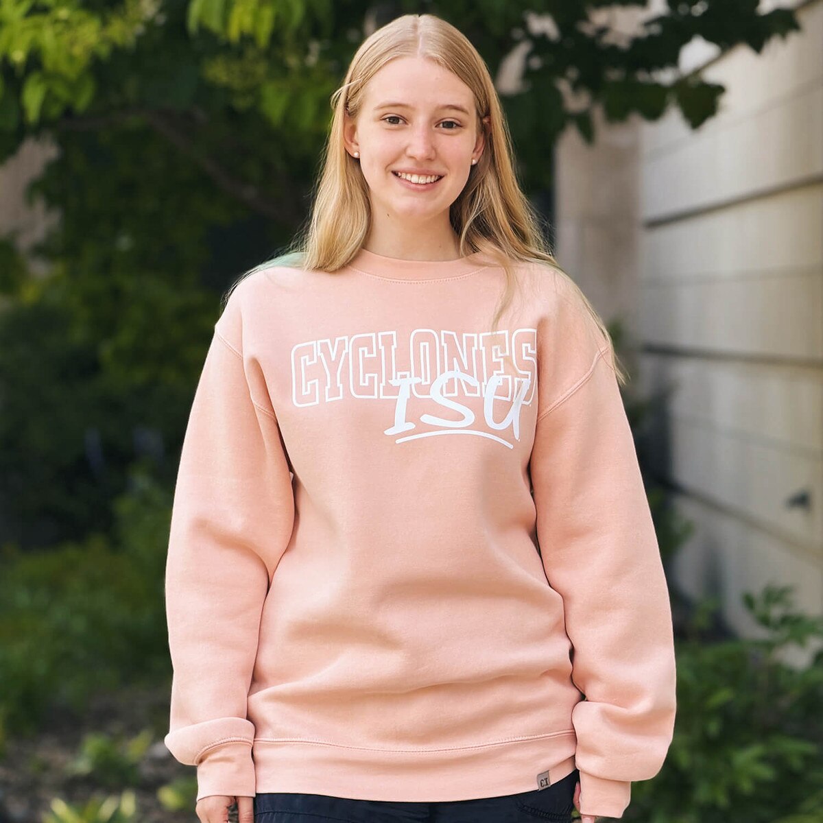 CI Sport Iowa State Cyclones Peach Crewneck Sweatshirt